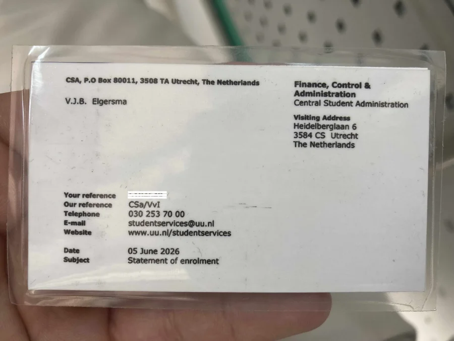Back of the Unofficial Convenience Card